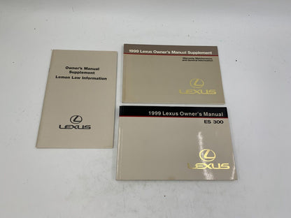 1999 Lexus ES300 Owners Manual Set OEM B02B43027