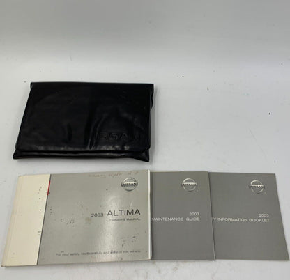 2003 Nissan Altima Owners Manual Set with Case OEM B01B26037