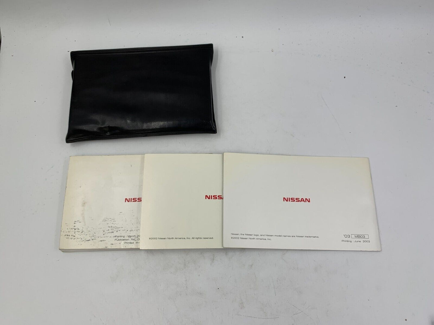 2003 Nissan Altima Owners Manual Set with Case OEM B01B26037