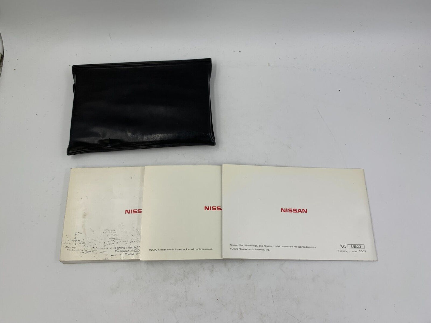 2003 Nissan Altima Owners Manual Set with Case OEM B01B26037