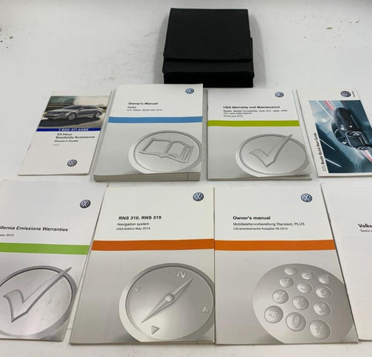 2015 Volkswagen Beetle Owners Manual Set with Case OEM C04B31053