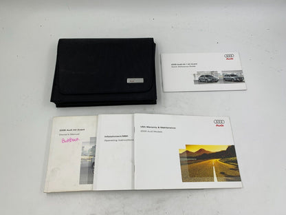 2009 Audi A4 Sedan Owners Manual Set with Case OEM B01B07039