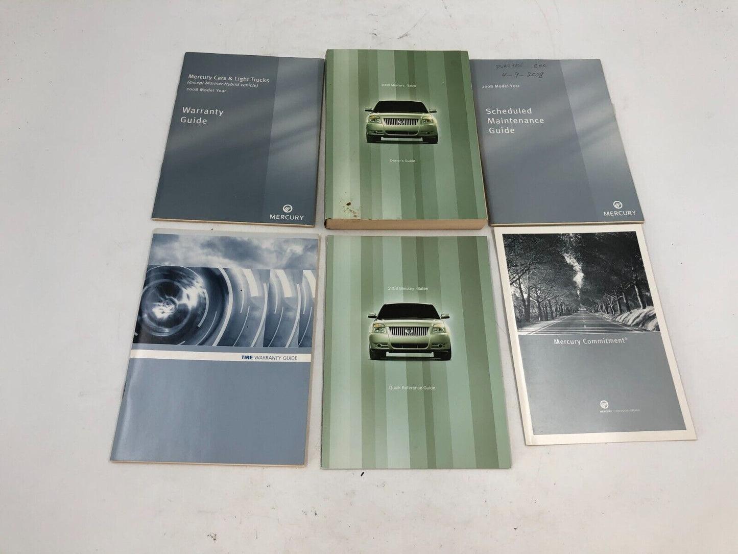 2008 Mercury Sable Owners Manual Set with Case OEM F04B28062