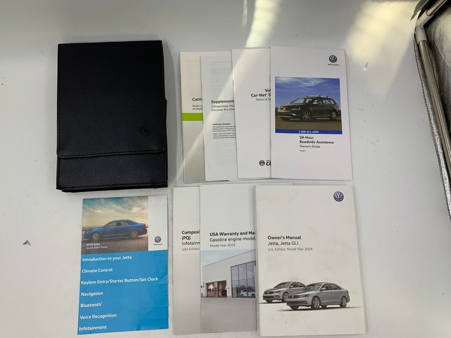 2018 Volkswagen Jetta GLI Owners Manual Set with Case OEM E01B11022