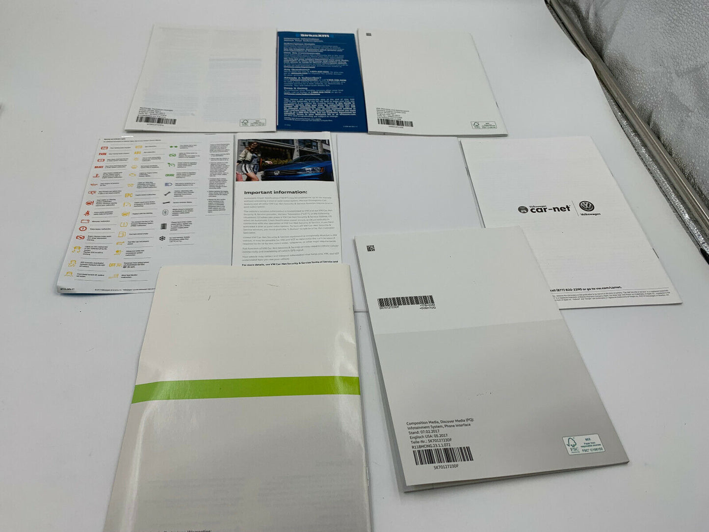 2018 Volkswagen Jetta GLI Owners Manual Set with Case OEM E01B11022