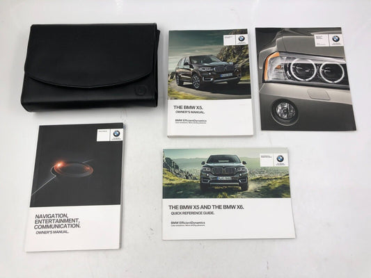 2015 BMW X5 Owners Manual Set with Case OEM A01B68006