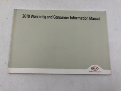 2018 Kia Optima Owners Manual Set with Case OEM A01B69003