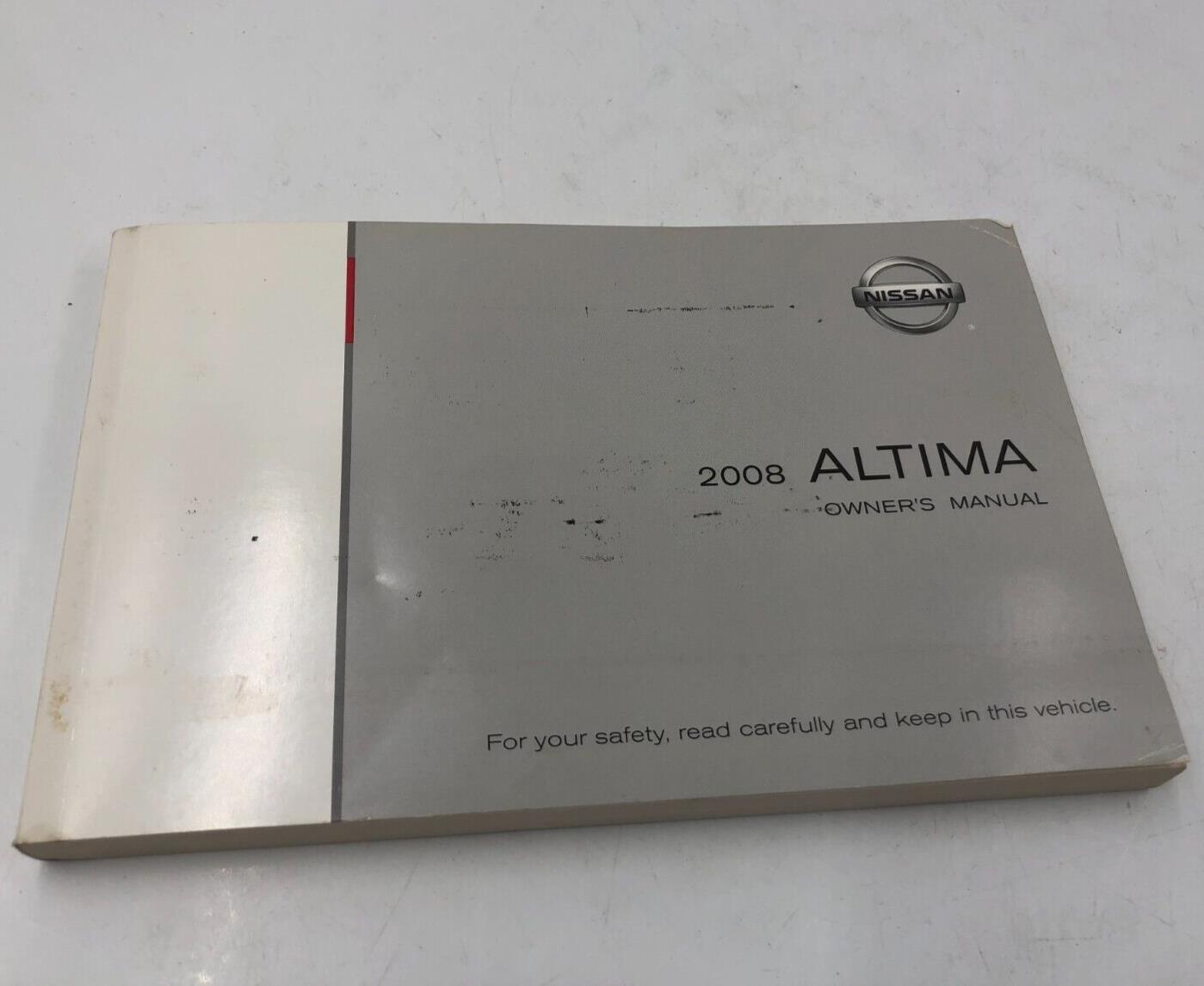 2008 Nissan Altima Owners Manual OEM A01B70004