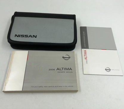 2006 Nissan Altima Owners Manual Set with Case OEM A01B70009