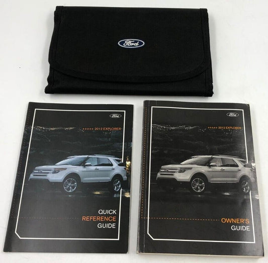 2012 Ford Explorer Owners Manual Set with Case OEM A01B66003