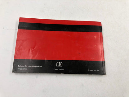 2005 Dodge Neon Owners Manual OEM A01B66005