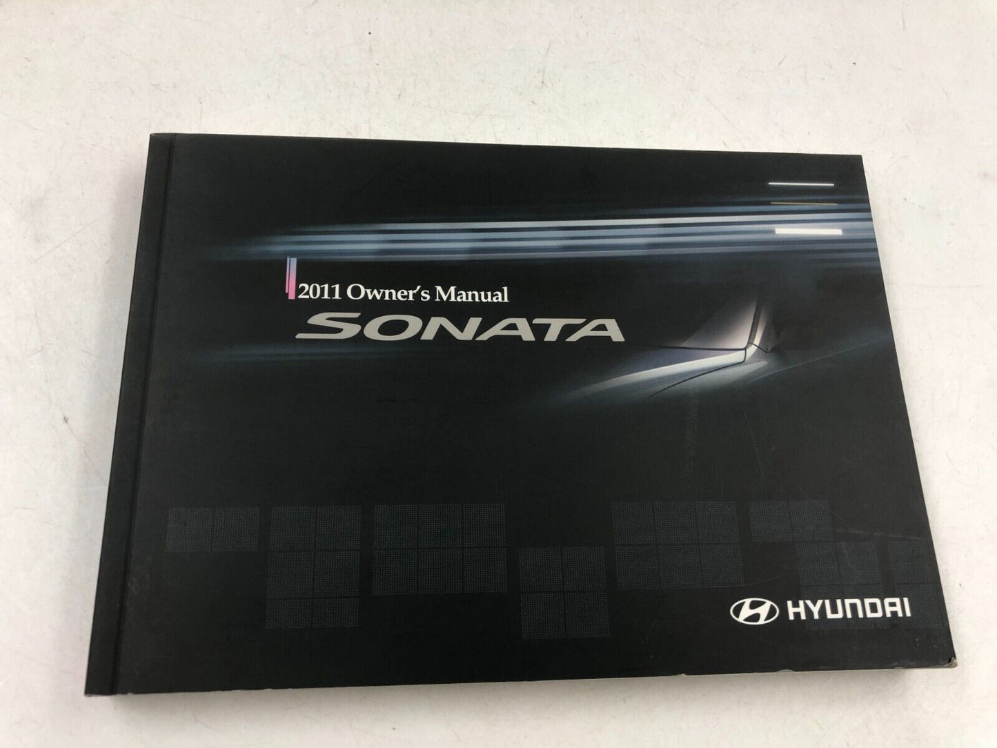 2011 Hyundai Sonata Owners Manual Handbook Set with Case OEM A01B59007