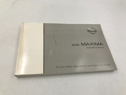 2005 Nissan Maxima Owners Manual Handbook with Case OEM A01B61007