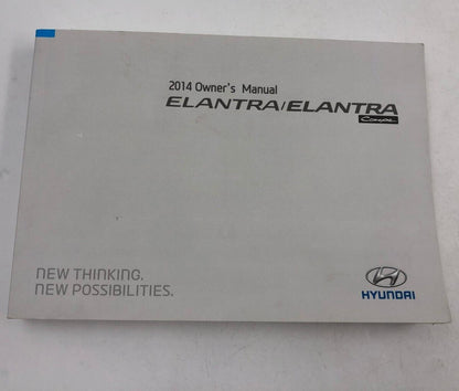 2014 Hyundai Elantra Coupe Owners Manual Handbook OEM B01B09007