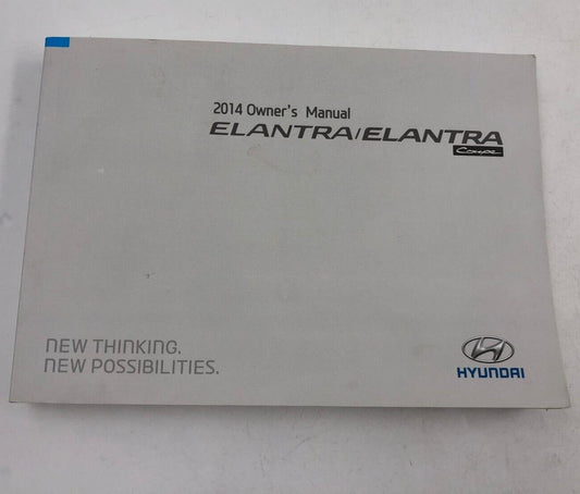 2014 Hyundai Elantra Coupe Owners Manual Handbook OEM B01B09007