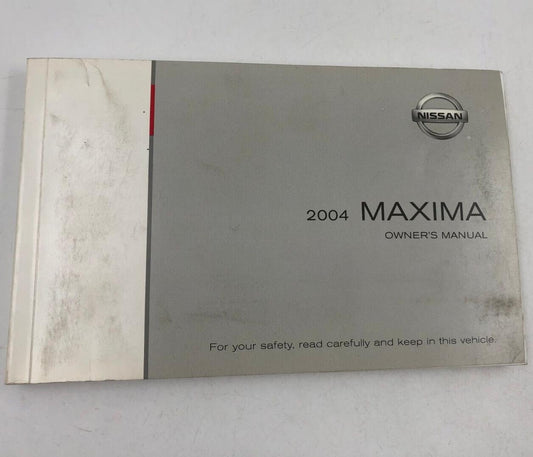 2004 Nissan Maxima Owners Manual Handbook OEM B02B06004