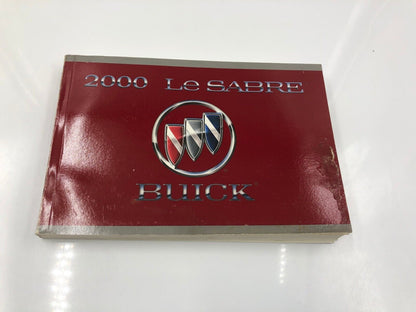 2000 Buick LeSabre Owners Manual Handbook with Case OEM H01B28012