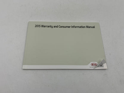 2015 Kia Rio Owners Manual Set with Case OEM H01B35026