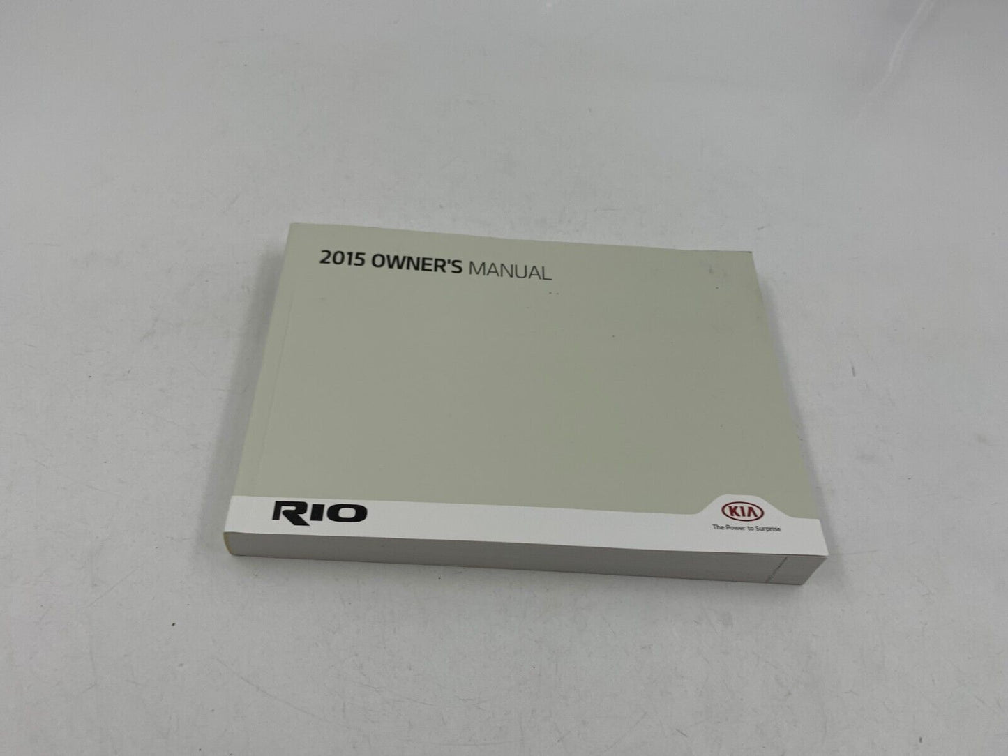 2015 Kia Rio Owners Manual Set with Case OEM H01B35026