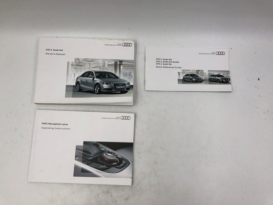 2011 Audi A4 Owners Manual Set OEM H01B35027