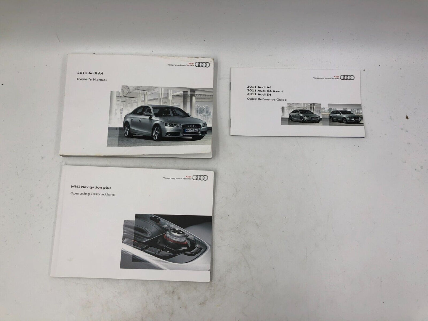 2011 Audi A4 Owners Manual Set OEM H01B35027