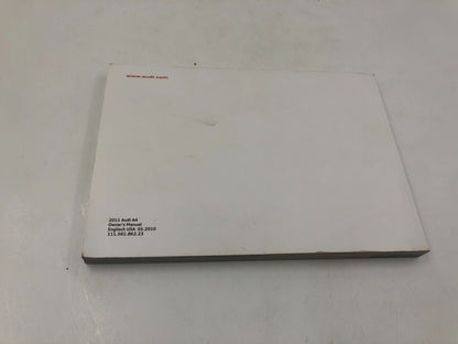 2011 Audi A4 Owners Manual Set OEM H01B35027