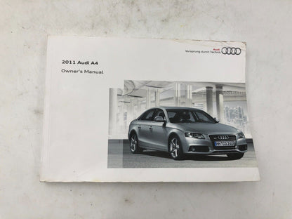 2011 Audi A4 Owners Manual Set OEM H01B35027