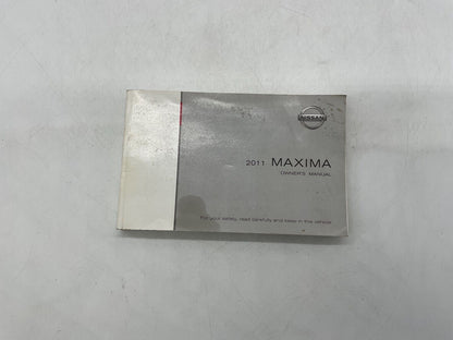 2011 Nissan Maxima Owners Manual Set with Case OEM B01B57008