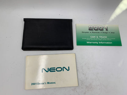 2001 Dodge Neon Owners Manual Set with Case OEM E01B11027