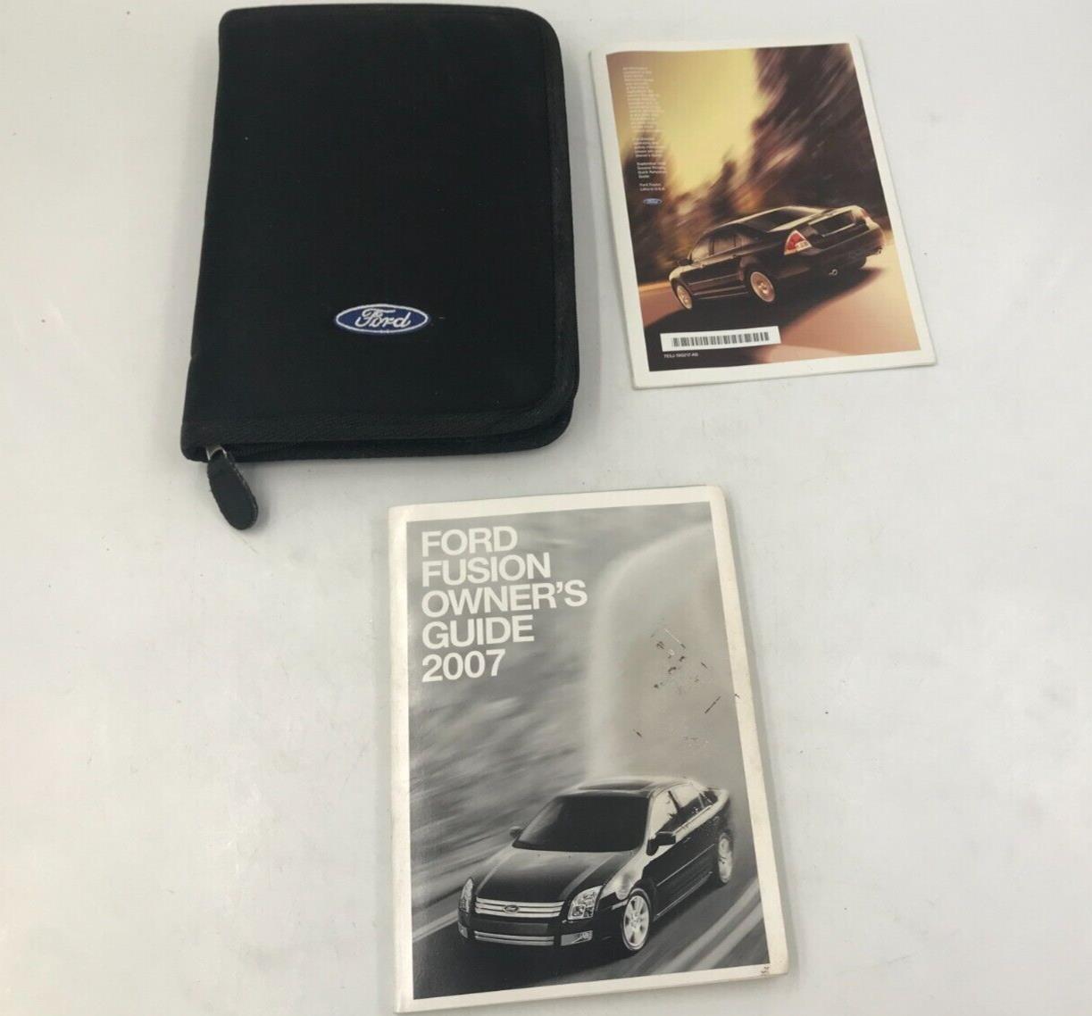 2007 Ford Fusion Owners Manual Handbook Set with Case OEM B01B64007