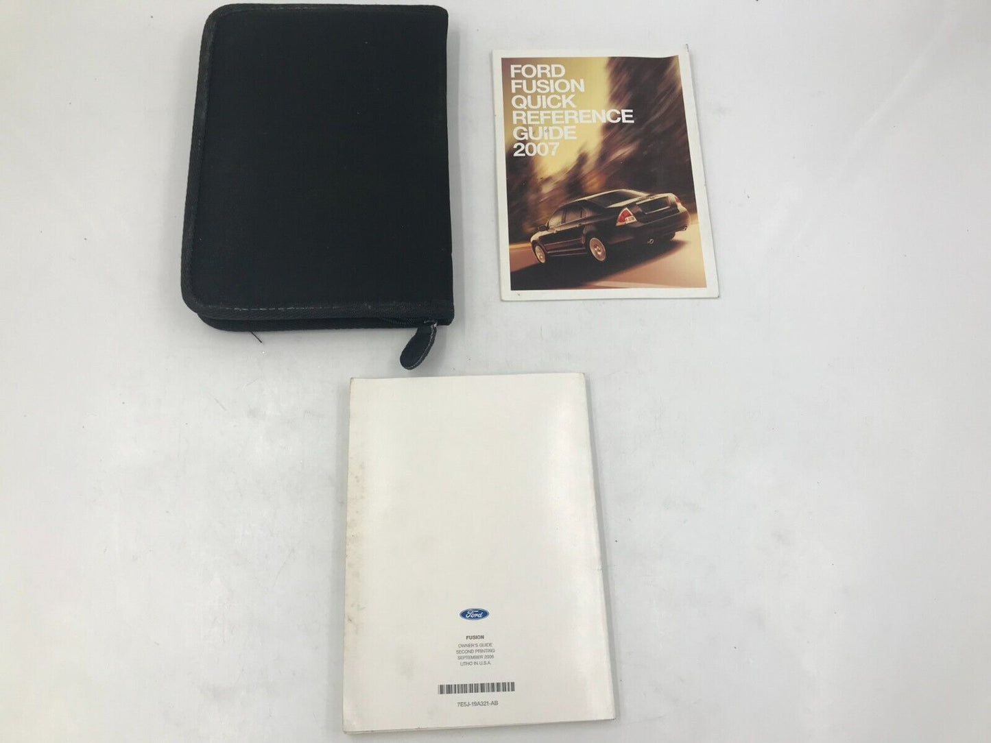 2007 Ford Fusion Owners Manual Handbook Set with Case OEM B01B64007