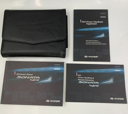 2012 Hyundai Sonata Owners Manual Set with Case OEM A04B44077