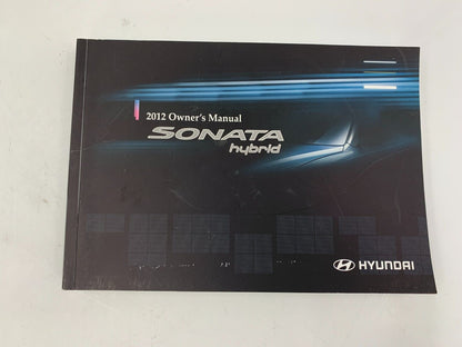 2012 Hyundai Sonata Owners Manual Set with Case OEM A04B44077