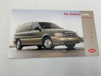 2004 Kia Sedona Owners Manual Set OEM A04B44080