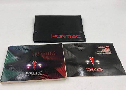 2000 Pontiac Bonneville Owners Manual Handbook OEM with Case B02B67008