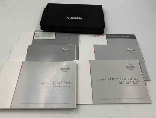 2016 Nissan Sentra Owners Manual Handbook Set with Case OEM B02B68010