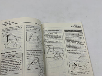 2002 Mazda Protege 5 Owners Manual OEM E02B55068