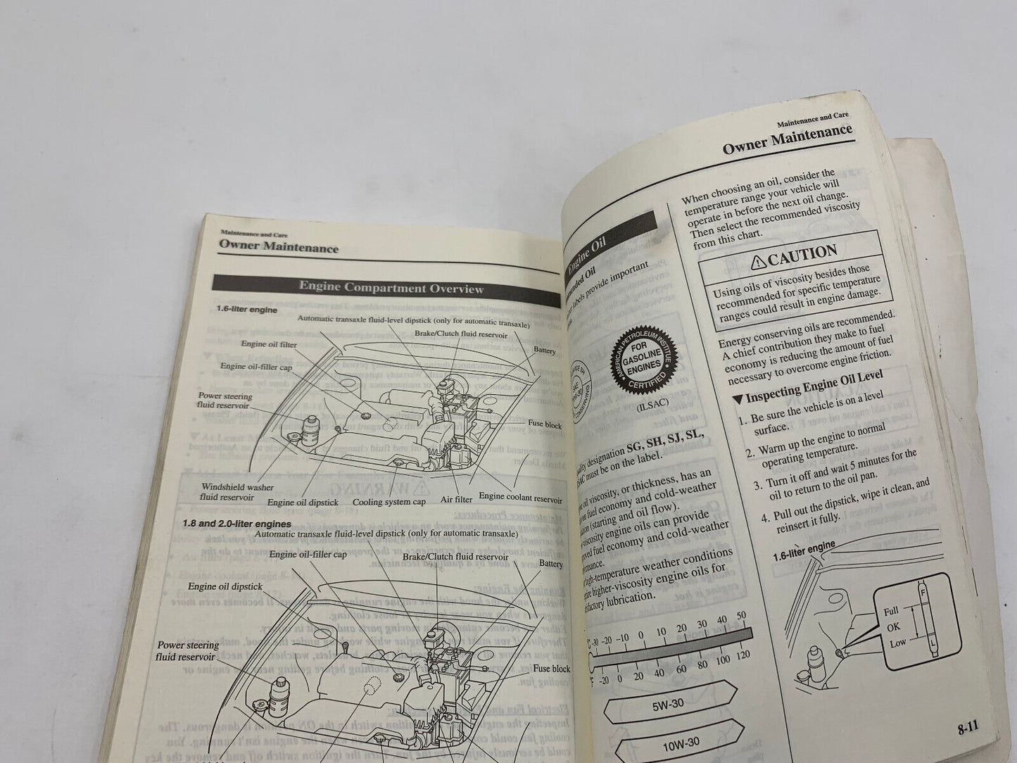 2002 Mazda Protege 5 Owners Manual OEM E02B55068