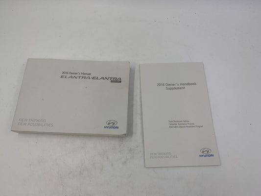 2016 Hyundai Elantra Coupe Owners Manual Set OEM A01B22040