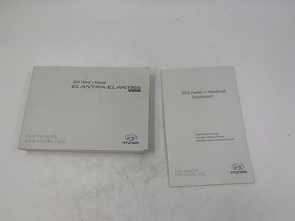 2016 Hyundai Elantra Coupe Owners Manual Set OEM A01B22040