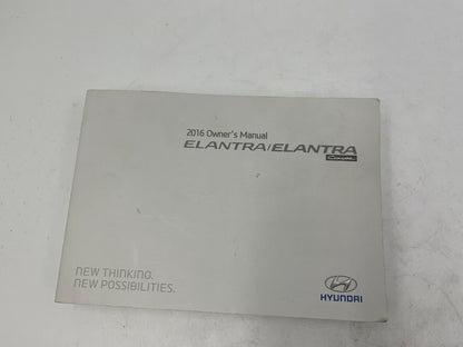 2016 Hyundai Elantra Coupe Owners Manual Set OEM A01B22040