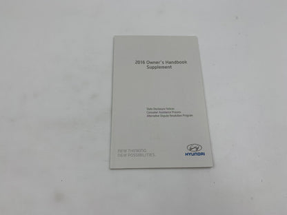 2016 Hyundai Elantra Coupe Owners Manual Set OEM A01B22040