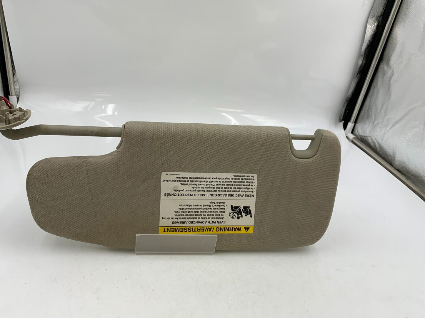 2007-2009 Lincoln MKZ Passenger Sun Visor Sunvisor Beige Illuminated B02B69002