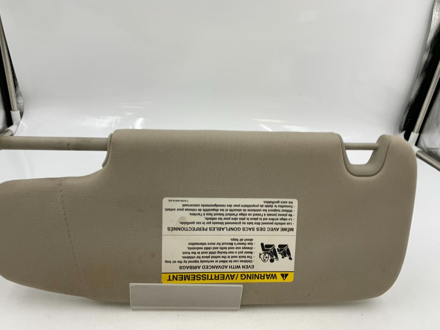 2007-2009 Lincoln MKZ Passenger Sun Visor Sunvisor Beige Illuminated B02B69002