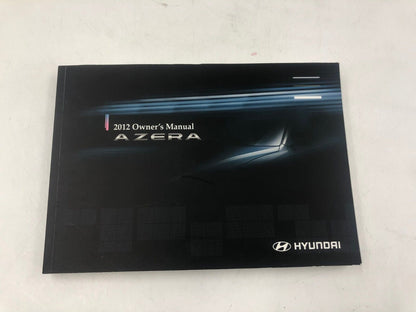 2012 Hyundai Azera Owners Manual Set with Case OEM B02B69005