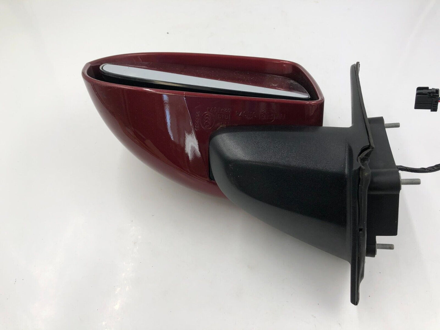 2017 Jeep Compass Driver Side View Power Door Mirror Red OEM A03B48081