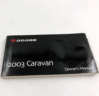 2003 Dodge Caravan Owners Manual OEM B02B57003