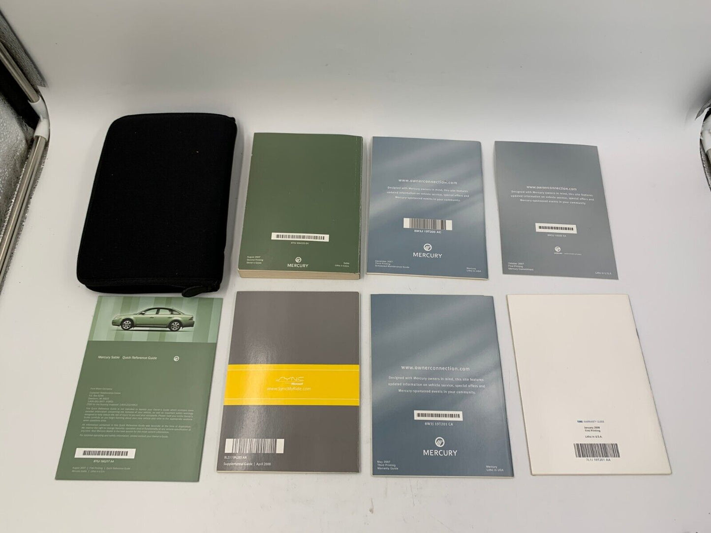 2008 Mercury Sable Owners Manual Set with Case OEM A04B65004