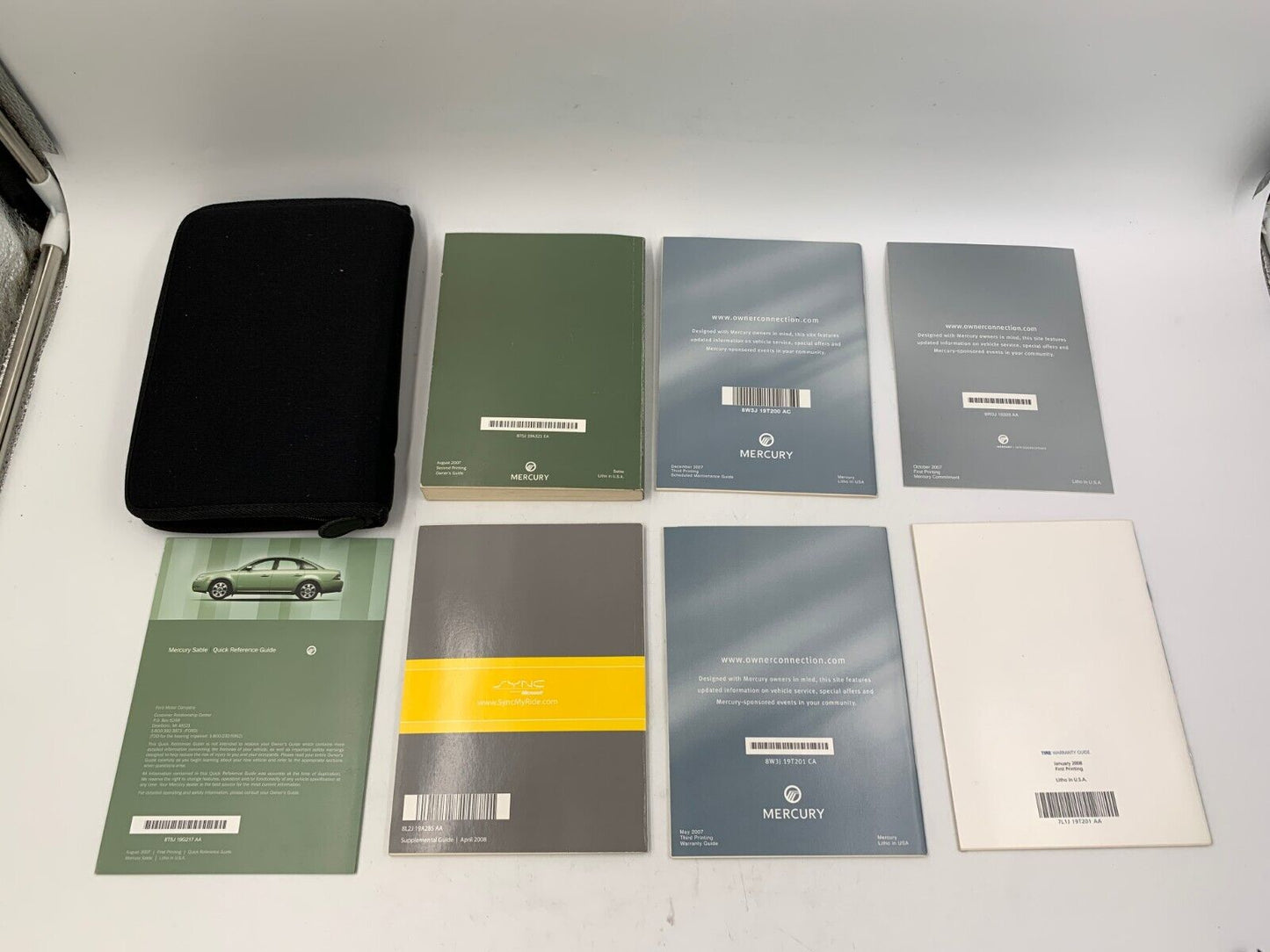 2008 Mercury Sable Owners Manual Set with Case OEM A04B65004