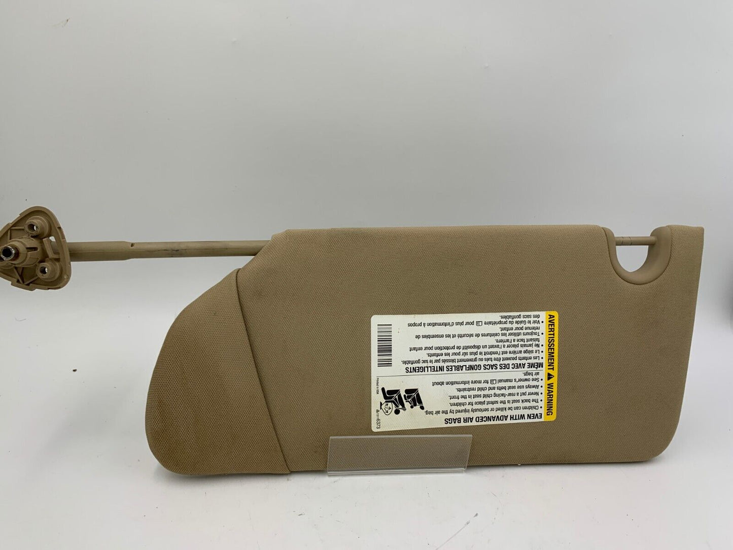 2006-2011 Buick Lucerne Passenger Sun Visor Sunvisor Brown OEM A03B67002